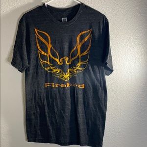 GM Firebird Tee grey yellow orange Size Large
